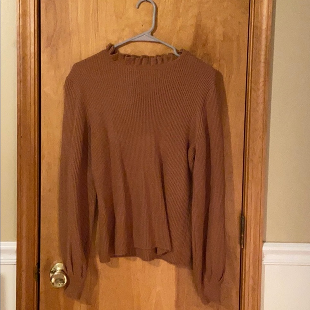 Scalloped Neck Sweater